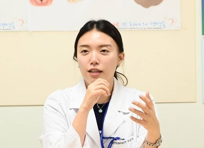 한양대학교병원 생명사랑위기대응센터 소속 사회복지사 정선아씨. 한양대학교병원 제공