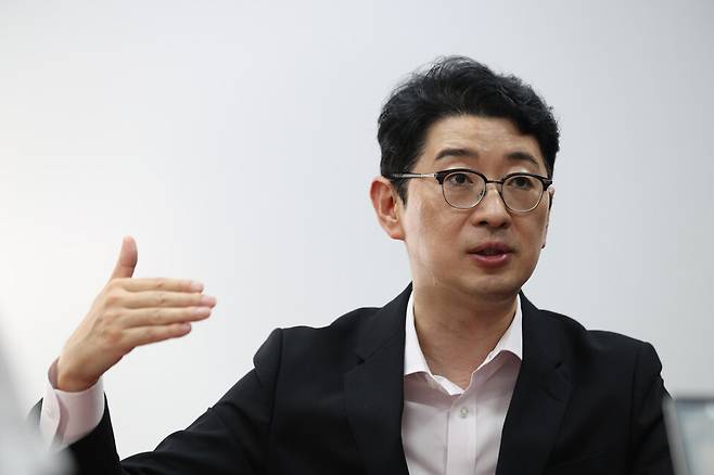 주진우 국민의힘 의원이 28일 국회 의원실에서 시사저널과 인터뷰를 하고 있다. ⓒ시사저널 박은숙