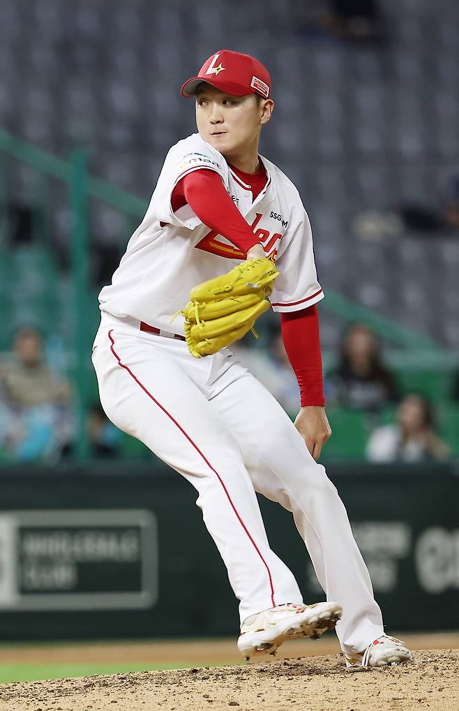 SSG 김건우. 연합뉴스