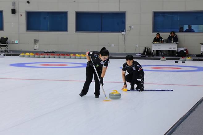 2025 한국컬링선수권대회(믹스더블) 결승 경기 중. /사진=대한컬링연맹 공식 제공