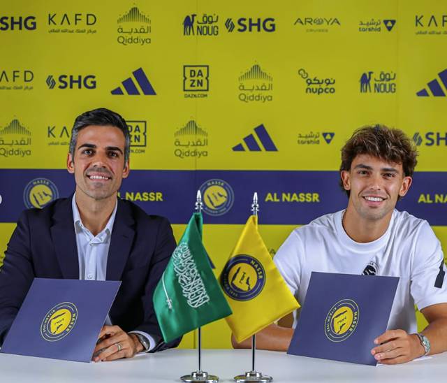 주앙 펠릭스(오른쪽). /사진=알나스르 SNS