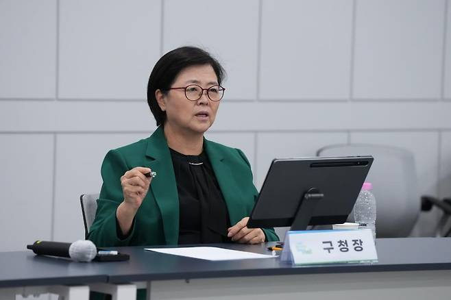 지난 22일 빈집 정비계획 중간보고회에 참석한 이순희 강북구청장 [강북구 제공. 재판매 및 DB 금지]