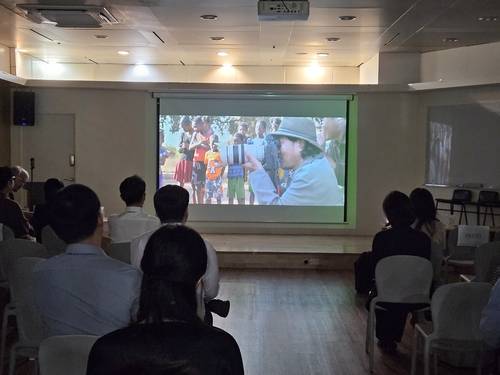 서울 종로구 외교부 청사에서 상영된 영화 '꿈꾸는 사진관' [촬영 노재현]