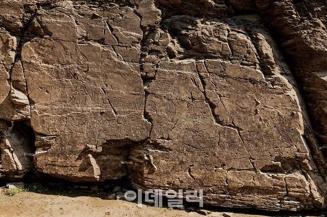 유네스코 세계유산 ‘반구천의 암각화’ 중 ‘울주 대곡리 반구대 암각화’. (사진=국가유산청)