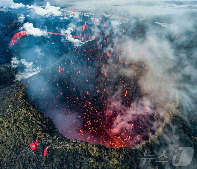 클류체프스코이 화산.2021.03.16. ⓒ AFP=뉴스1