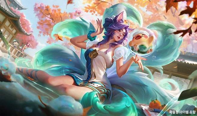 LoL '영혼의 꽃 온천 아리' 스플래시 아트 ⓒ라이엇 게임즈