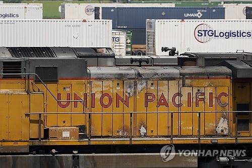 유니언퍼시픽 화물 열차. 로스앤젤레스 EPA=연합뉴스