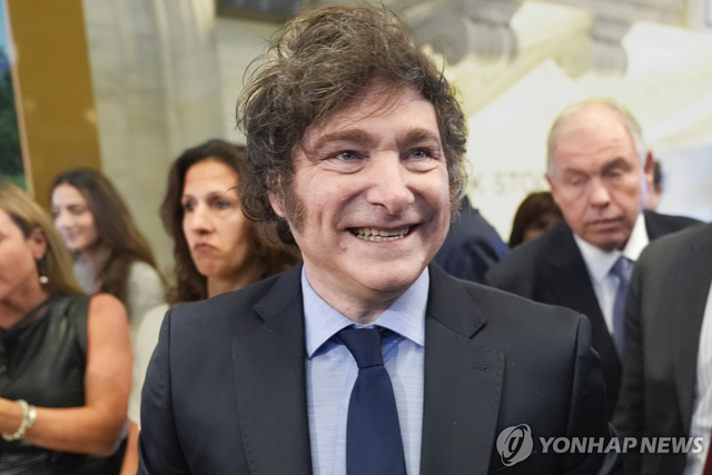 아르헨티나 하비에르 밀레이 대통령. [AP=연합뉴스 자료사진]