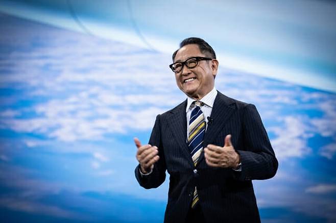 도요타 아키오 토요타자동차 회장. 사진=토요타