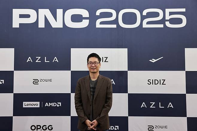 PUBG e스포츠를 진두지휘 중인 이민호 크래프톤 e스포츠 총괄이 26일 PUBG 네이션스 컵(PNC) 2025 파이널 스테이지(결승) 둘째날 미디어 인터뷰를 진행하고 있다. 크래프톤 제공