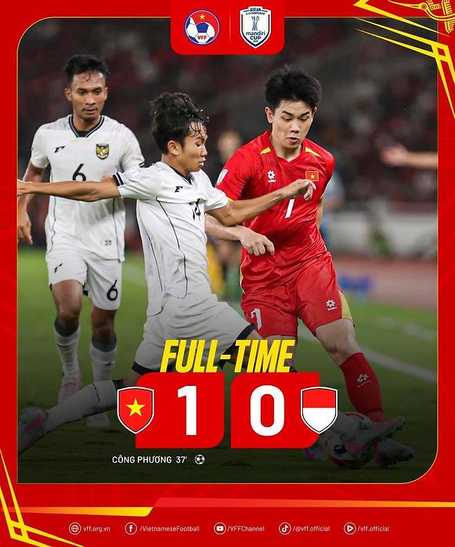 [서울=뉴시스] 김상식 감독이 이끄는 베트남 23세 이하(U-23) 축구대표팀, 인도네시아 꺾고 2025 아세안축구연맹(AFF) U-23 챔피언십 우승. (사진=베트남축구협회 SNS 캡처) 2025.07.30. photo@newsis.com