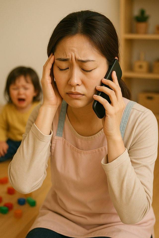 어린이집 교사의 고충 [챗 지피티 AI 생성 이미지]