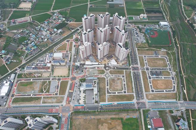 모종2지구 도시개발사업지구 전경 [아산시 제공. 재판매 및 DB 금지]