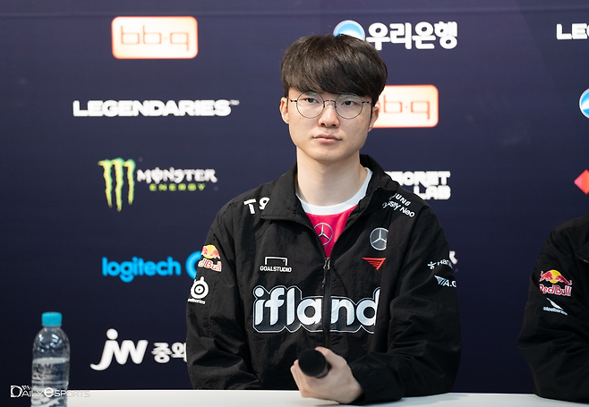 2023년 손목부상을 당했던 '페이커' 이상혁.