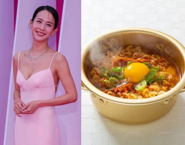 조여정은 라면을 입이 아닌 눈으로 먹는다. [사진=조여정 SNS, 클립아트코리아]