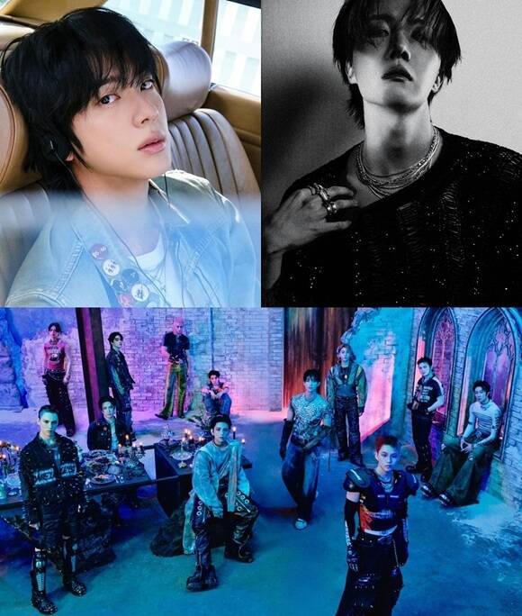 '더팩트 뮤직 어워즈'의 팬앤스타 'TMA 베스트 뮤직 – 여름' 결선 투표에서 방탄소년단 진·세븐틴·방탄소년단 제이홉이 TOP3에 이름을 올렸다. TOP3에 오른 아티스트에게는 '2025 더팩트 뮤직 어워즈' 트로피를 비롯해 버스 광고와 디지털 광고 노출 등의 혜택이 주어진다./빅히트 뮤직·플레디스 엔터테인먼트