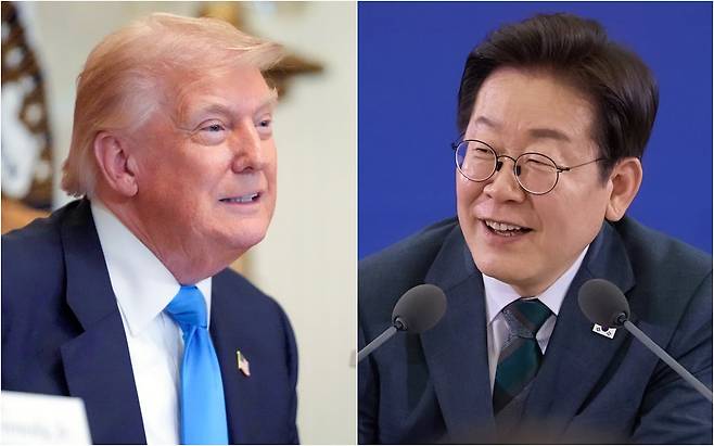도널드 트럼프 미국 대통령, 이재명 대통령 /AP 연합뉴스·뉴시스