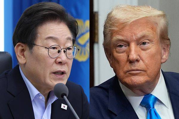 이재명 대통령이 31일 서울 용산 대통령실에서 제6차 수석·보좌관 회의을 주재하며 발언하고 있다. 오른쪽 사진은 30일(현지시간) 워싱턴DC 백악관에서 법안에 서명하고 있는 도널드 트럼프 미국 대통령. 국민일보DB, UPI연합뉴스