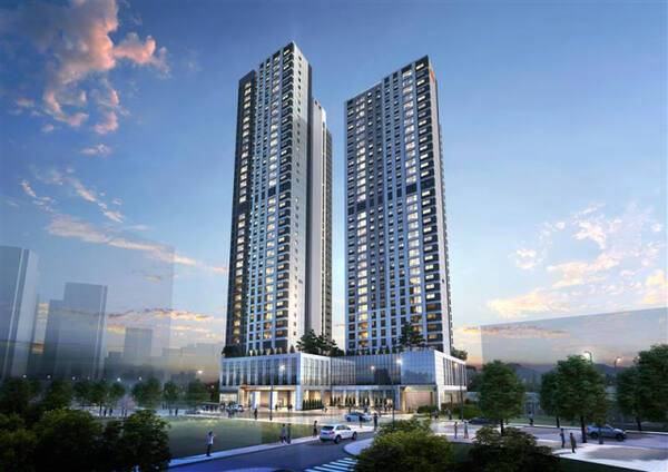 e편한세상 번영로 리더스포레 조감도. DL이앤씨 제공