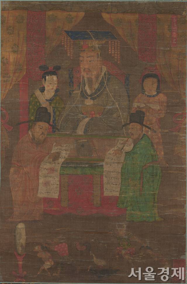 시왕도 가운데 제5 염라왕. 사진 제공=국립중앙박물관