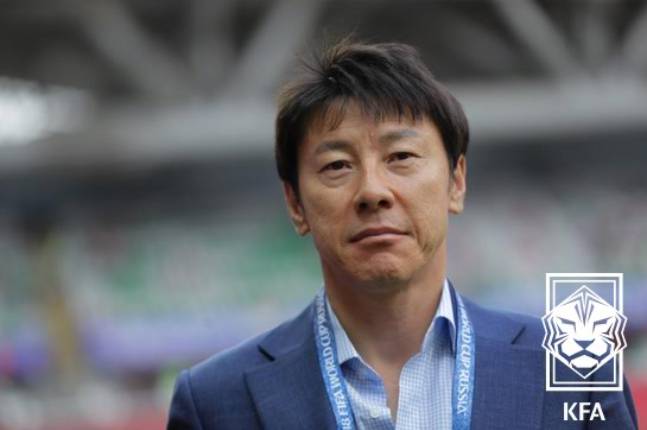 축구대표팀 사령탑 시절 신태용 감독. /사진=대한축구협회 제공