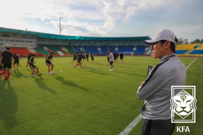축구대표팀 사령탑 시절 신태용 감독. /사진=대한축구협회 제공