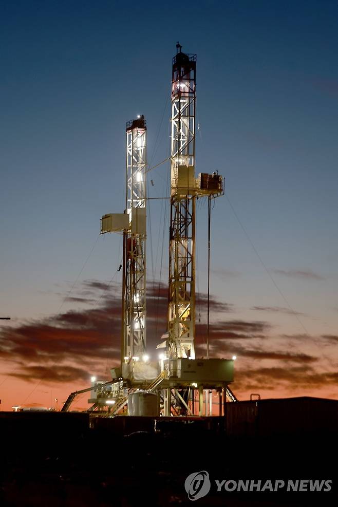 미국 텍사스주 미들랜드 원유 시추 장비 [연합뉴스 자료제공]