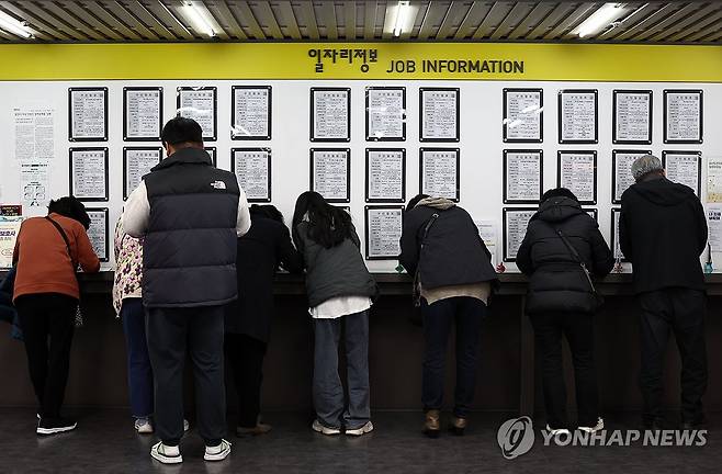 고용한파 [연합뉴스 자료사진]