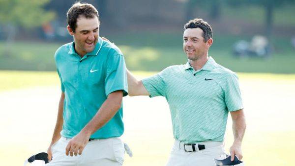 스코티 셰플러(왼쪽)와 로리 매킬로이는 올해 페덱스컵 우승을 다툴 최강 골퍼다.