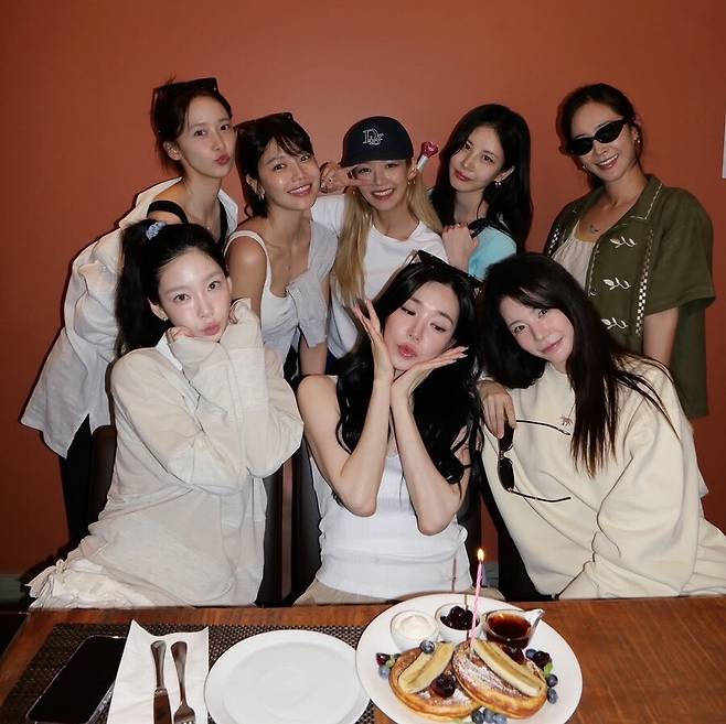 ▲ 소녀시대. 제공| 티파니 SNS