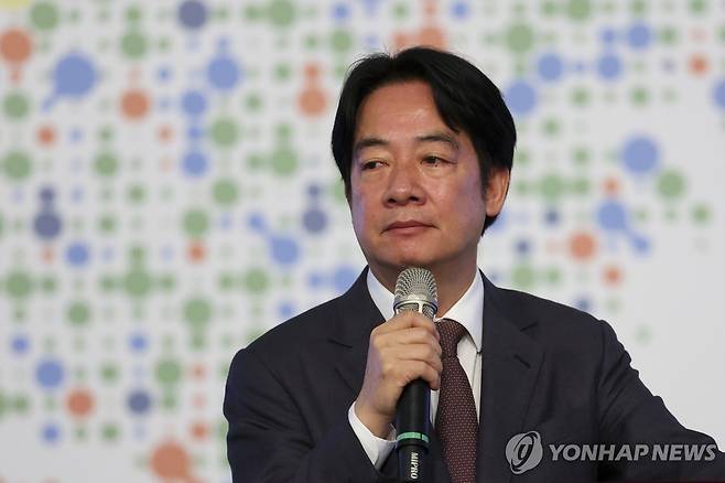 라이칭더 대만 총통 [EPA 연합뉴스 자료사진. 재판매 및 DB 금지]