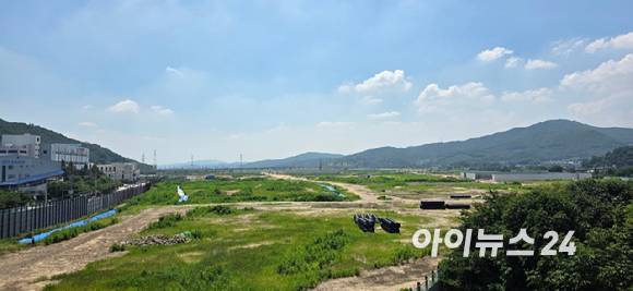 2025년 7월 25일 정부가 개발하는 택지지구인 경기도 남양주시 진접2지구 전경. [사진=이수현 기자]