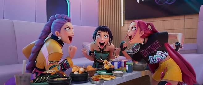 '케이팝 데몬 헌터스'의 걸그룹 헌트릭스. 사진=넷플릭스