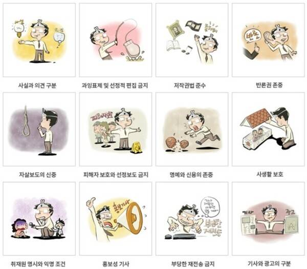 ▲ 한국신문윤리위원회 홈페이지