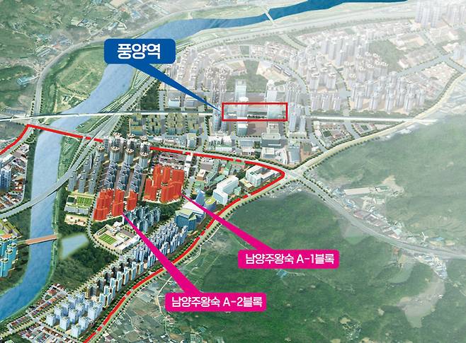 남양주왕숙 A1·2블록 위치도 [사진출처= LH]