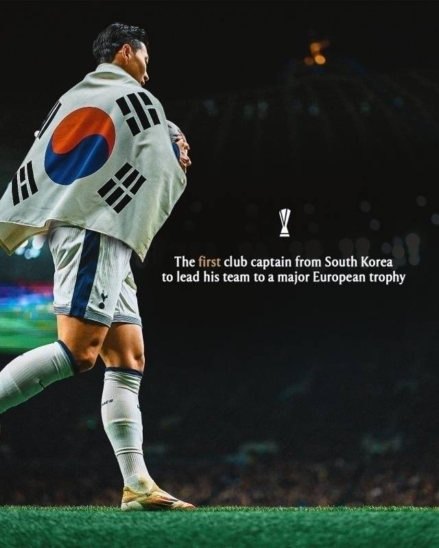 ‘풋볼런던’의 토트넘 전문 기자 알레스데어 골드는 “손흥민은 토트넘에서 10년간 활약했고 454경기 출전, 173골 101도움을 기록했다. 프리미어리그에서 100골 이상 기록한 최초의 아시아 선수가 됐고 지난 5월에는 토트넘 역사상 보기 드문 유럽 대회 우승, 주장으로서 유로파리그 트로피를 들어올렸다”고 설명했다. 사진=X