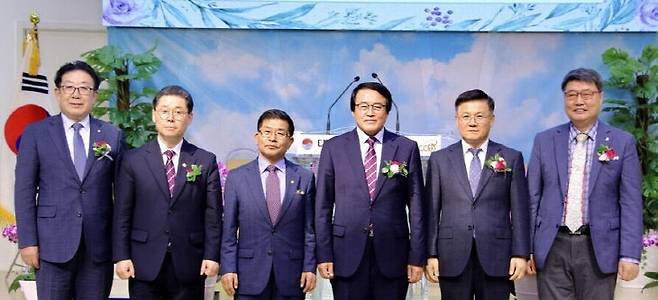 대전시기독교연합회 제75대 회장단.