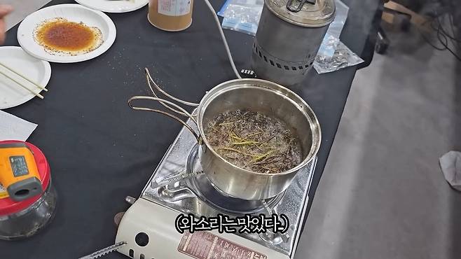 - 시청자들을 경악하게 만든 벌레 요리 [출처: 감스트 유튜브]