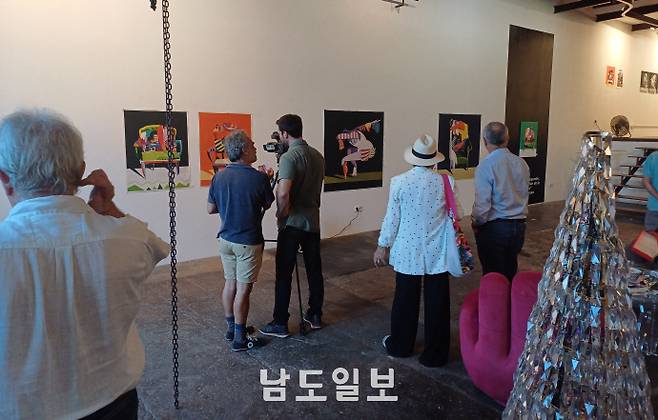 사진은 지난 2023년 스페인 초청 전시 현장 모습.