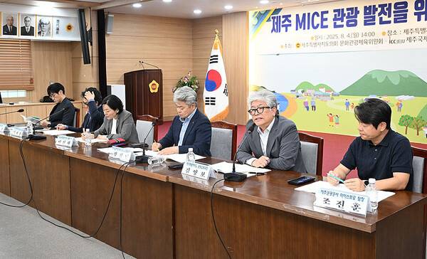 4일 열린 제주도의회 MICE관광 발전 정책토론회.