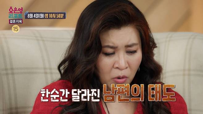 극단적인 상황까지 치닫는 갈등과 화해를 반복하는 '하루 부부'의 일상이 공개된다. /사진=MBC '오은영 리포트-결혼 지옥' 예고 영상