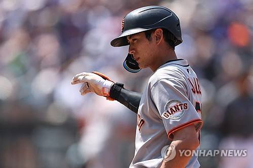 샌프란시스코 자이언츠의 이정후 선수 [로이터=연합뉴스] Mandatory Credit: Vincent Carchietta-Imagn Images