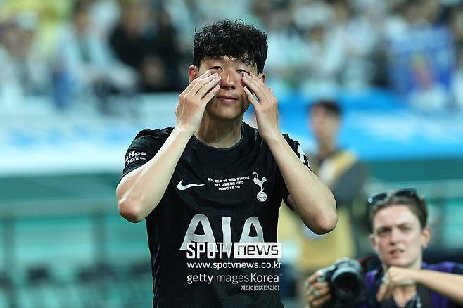 ▲ 3일 오후 8시 서울월드컵경기장에서 열린 뉴캐슬 유나이티드와 프리시즌 친선전은 손흥민의 토트넘 고별전이었다. 토트넘에서 10년 커리어를 팬과 동료, 스태프의 축하 속에 마무리했다.
