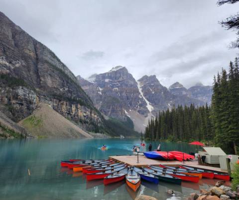 라치 밸리 트레일 시작점 모레인 호수. 하태길 겸임교수 제공