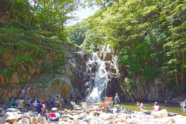 경주시 양남면의 상계폭포 전경. 경주시 제공