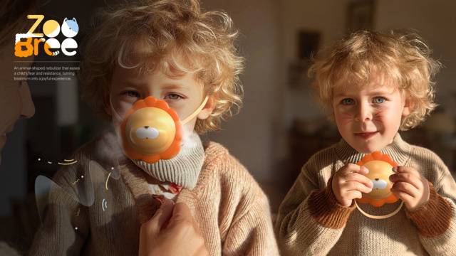 최근 'SPARK(미국) 디자인 어워드'에서 'Platinum(대상)'을 수상한 유현수(대가대 졸업), 민가경(계명대), 서다미(영남대) 학생의 어린이용 네뷸라이저 'Zoobree(주브리)' 디자인. 대구경북디자인진흥원 제공