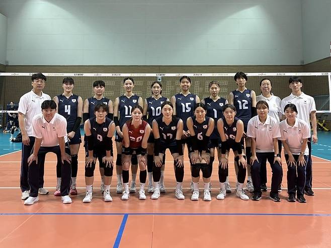 21세 이하(U-21) 세계선수권에 나서는 한국&nbsp;U-21&nbsp;여자배구 대표팀