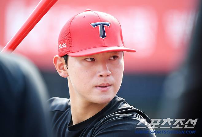 21일 수원 KT위즈파크에서 열린 KIA-KT전. KIA 김도영이 경기 전 훈련하고 있다. 수원=정재근 기자 cjg@sportschosun.com/2025.5.21/