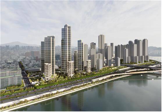 압구정5구역 정비계획 조감도./서울시 제공