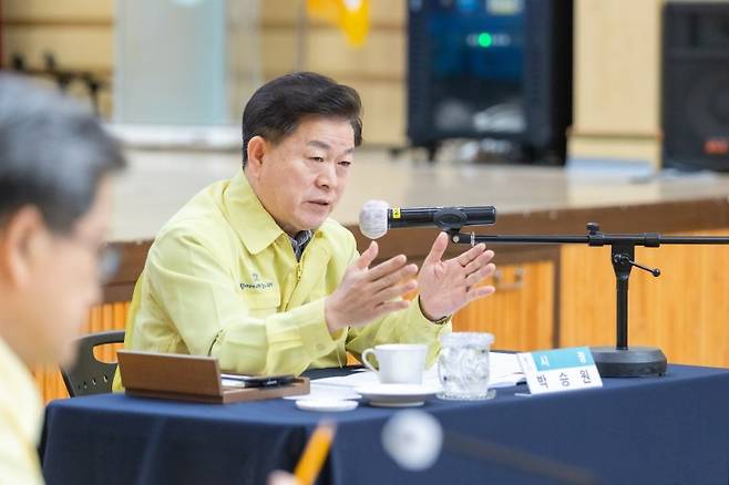 박승원 광명시장, 포스코이앤씨 4번째 사고..."지방